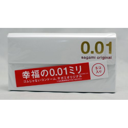 BAO CAO SU SAGAMI ORIGINAL 0.01MM  SIÊU MỎNG hôp 5 cái