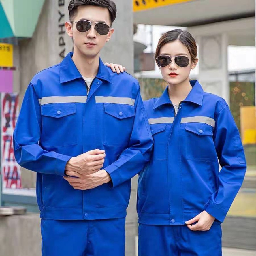 Áo Khoác Bảo Hộ Lao Động Vải cotton Phản Quang Size S - 4XL Cho Nam Và Nữ [DOO SAFETY]