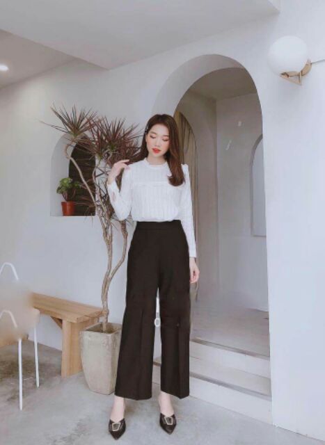 Quần ống Suông Dài Dây Kéo Bên Hông | BigBuy360 - bigbuy360.vn