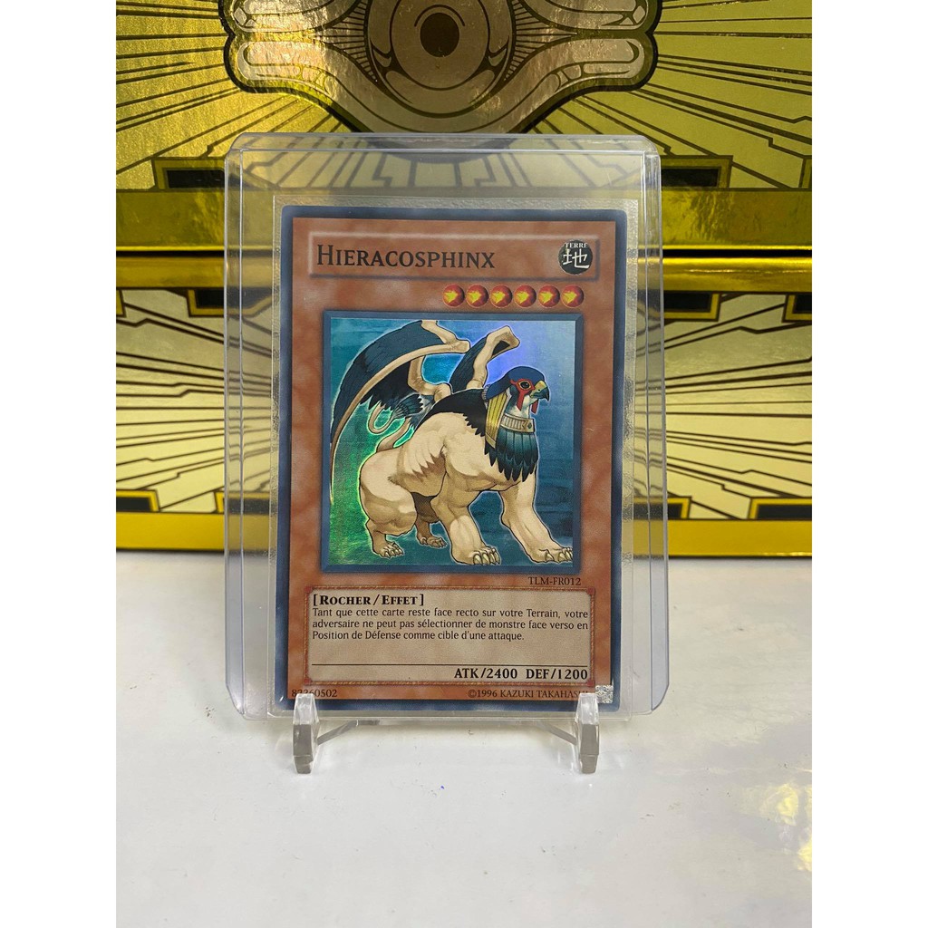 [ Dưa Hấu Yugioh ] Lá bài thẻ bài Hieracosphinx - Super Rare Unlimited - Tặng bọc bài nhựa bảo quản