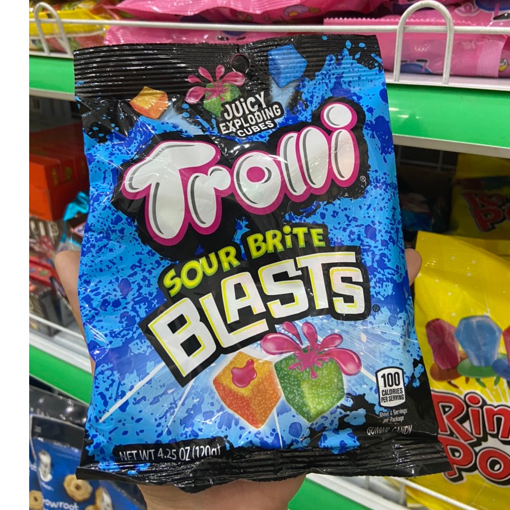 Kẹo dẻo trái cây siêu chua ngọt Trolli Sour Brite gói 120g