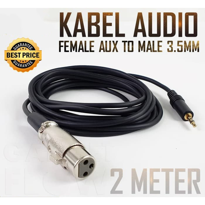 Dây Cáp Micro Hát Karaoke Chuyển Đổi 3.5mm Sang Xlr Bm-800 Bm-8000 Bm-900 Bm-700 Dài 2m