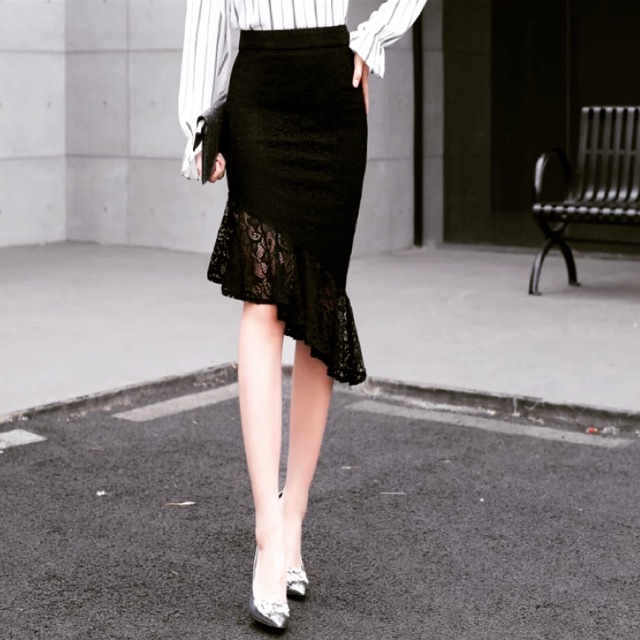 [NEW] CHÂN VÁY ĐUÔI CÁ REN dáng ôm body bút chì dài 60cm