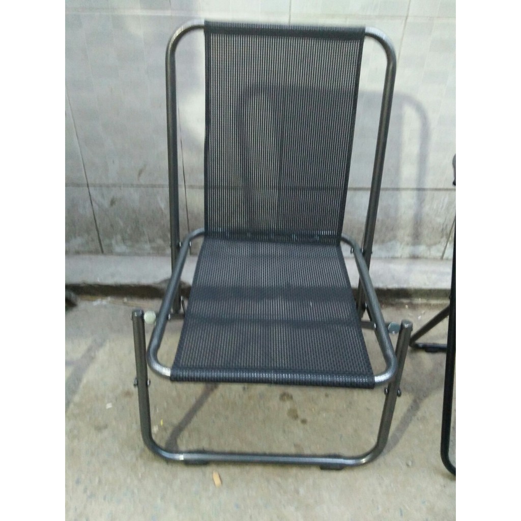 GHẾ XẾP LƯỚI LÒ XO LƯNG THẤP KHUNG SẮT SƠN TĨNH ĐIỆN