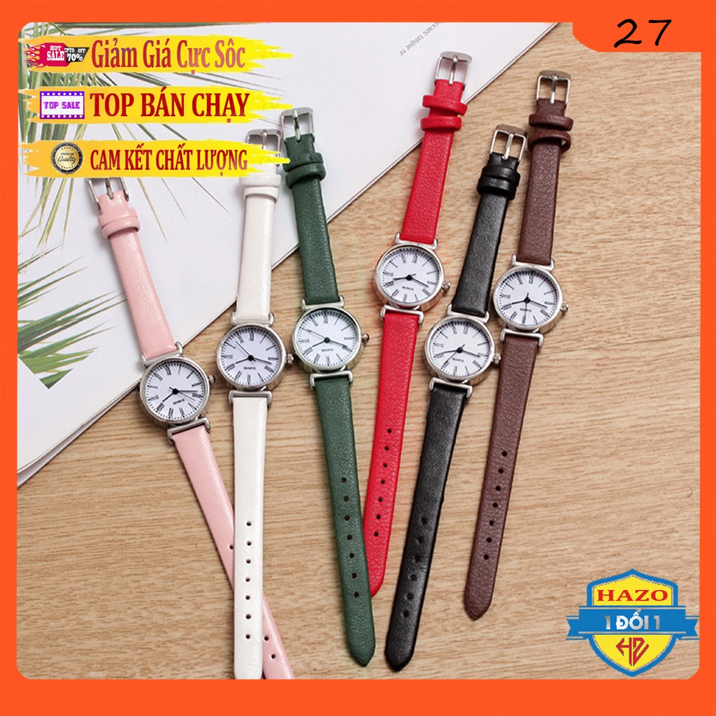 [SIÊU HOT] ĐỒNG HỒ NỮ DÂY DA QUARTZ MẶT TRÒN NHIỀU MÀU MS177 CỰC ĐẸP | BigBuy360 - bigbuy360.vn