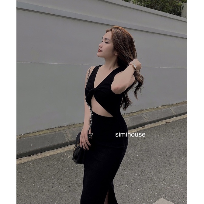 ĐẦM BODY XOẮN NGỰC 2 KIỂU / VÁY BODY DÁNG DÀI XẺ TÀ