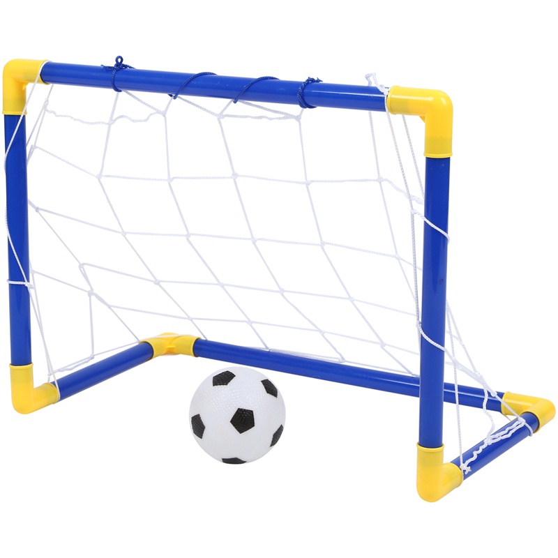 Indoor Mini Folding Football Soccer Ball Goal Post Net Set+Pump