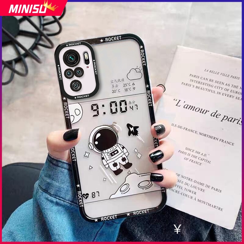 Ốp Điện Thoại Silicon Mềm In Hình Phi Hành Gia Cho Xiaomi Redmi 12C 10A 10 10C 9 9A 9C 9T Note 11 10 9 Pro 9S 10S 11S