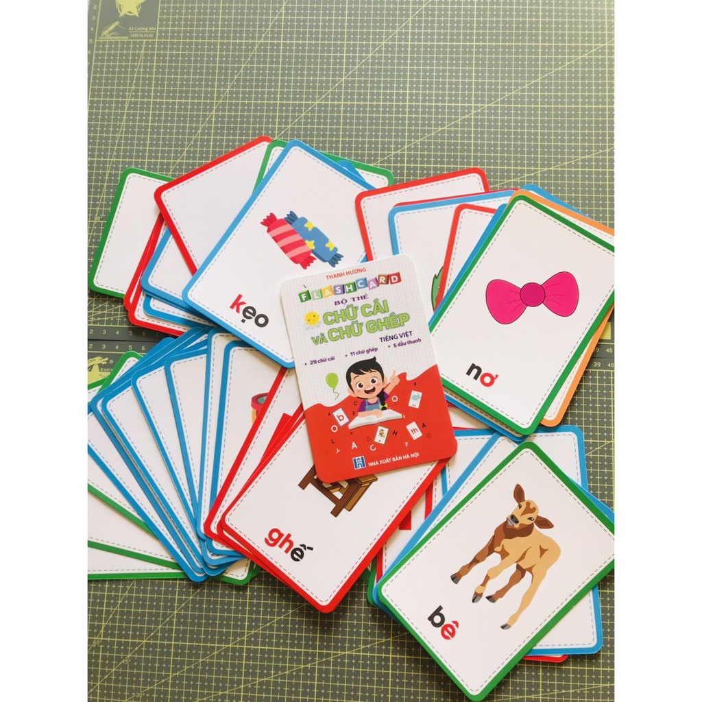 Sách - Flashcard thẻ chữ cái và chữ ghép đánh vần tiếng việt
