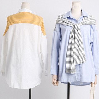 Áo Sơ Mi Nữ Oversize Giấu Quần 746