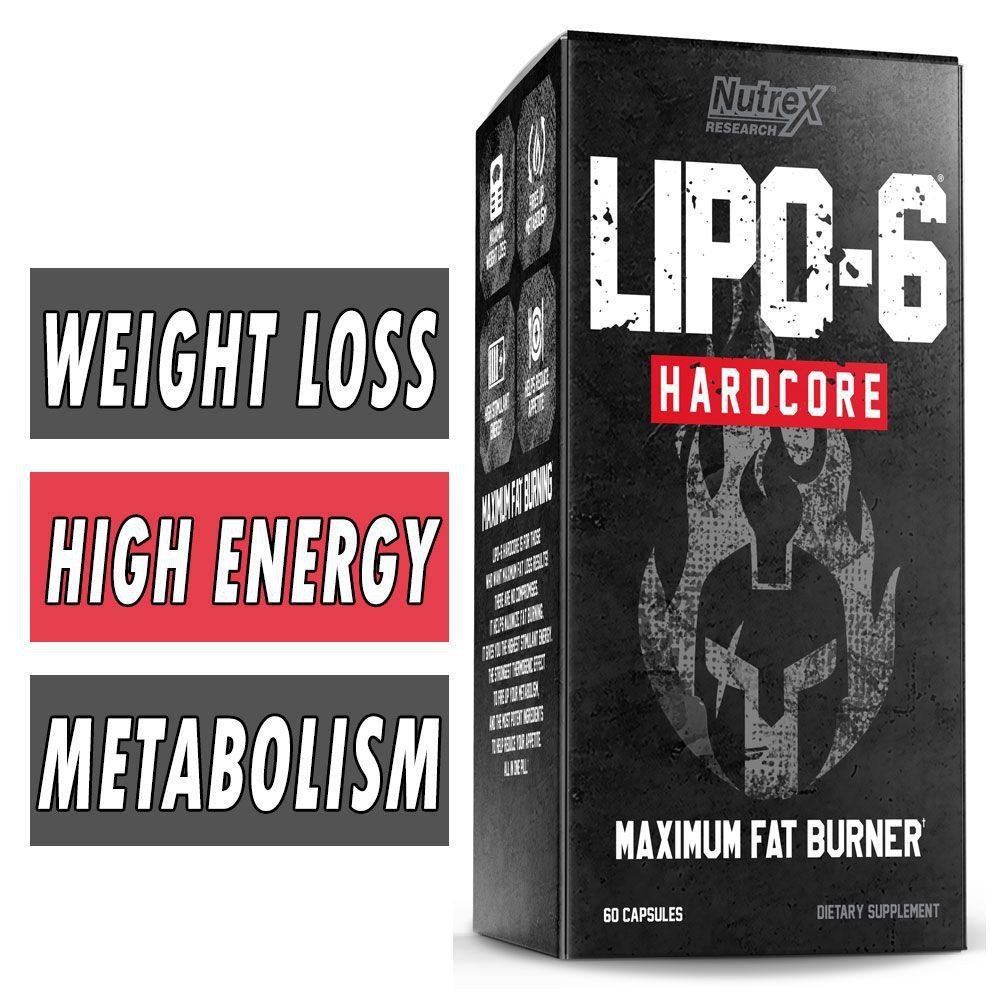 Viên Giảm Cân | Nutrex Lipo 6 Hardcore  - Viên Uống Giảm Cân Đốt Mỡ Cao Cấp - Chính Hãng The Shape