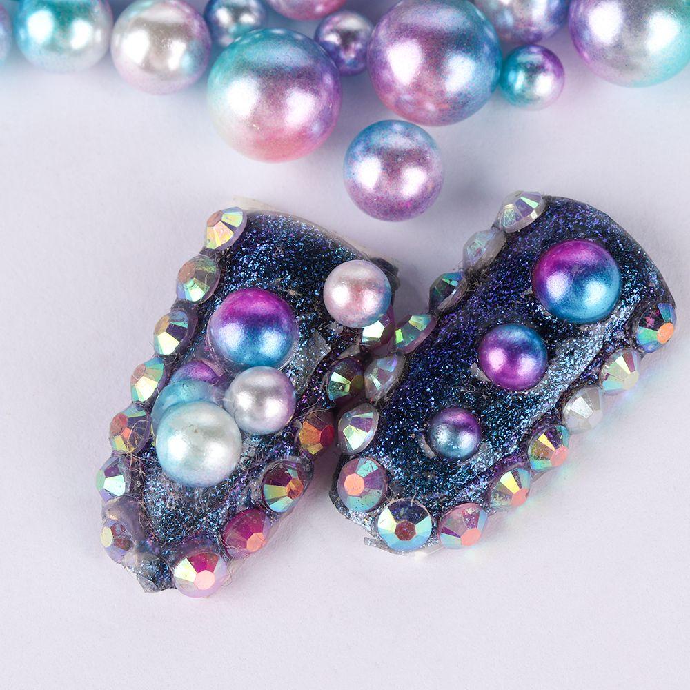 Set 250 Hạt Ngọc Trai Giả 4 / 6 / 8 / 10mm Chuyên Dụng Cho Thợ May Vá DIY