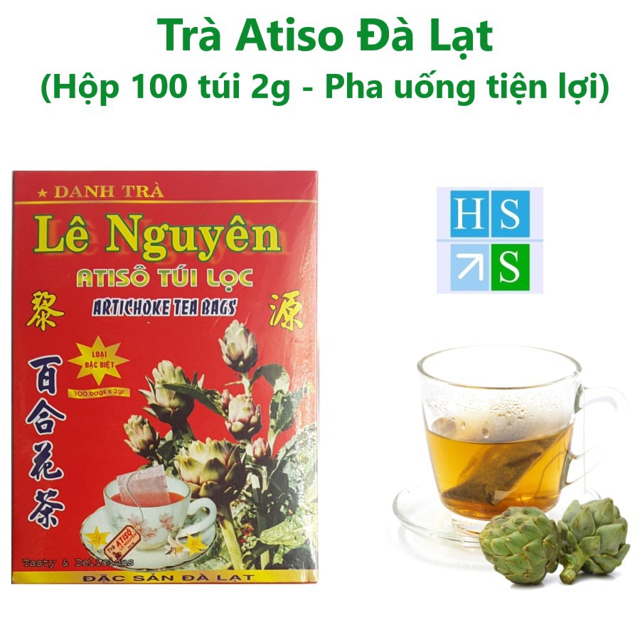 (Bán giá sỉ) Trà Atiso túi lọc Lê Nguyên đặc sản Đà Lạt (100 túi lọc 2g, Lựa chọn Túi 200g hoặc Hộp 200g) | BigBuy360 - bigbuy360.vn