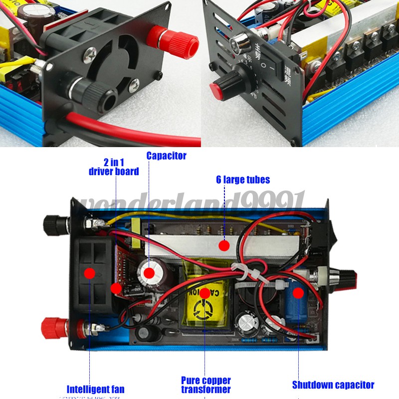 Máy biến tần câu cá 38000w 30a Dc12V chất lượng cao