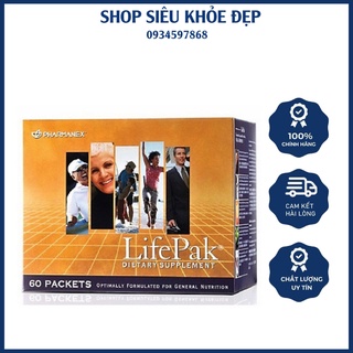 Thực phẩm bảo vệ sức khỏe lifepak hộp 60 gói 3 viên/gói giúp tăng cường khả năng hấp thu dinh dưỡng