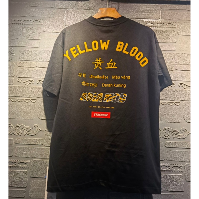 Áo Thun Tay Ngắn In Chữ Blood Thời Trang Cho Nam Nữ