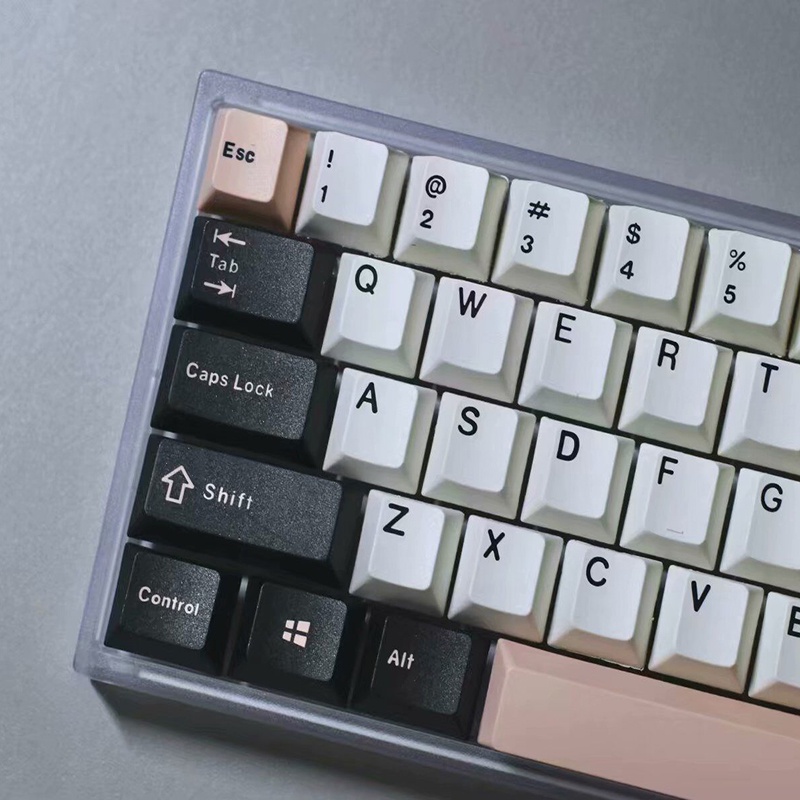 Nắp đậy bàn phím cơ NJ68 / NJ80 trong suốt màu đen