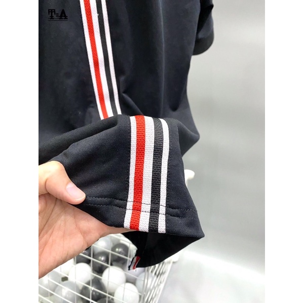 Áo Polo nam Thome Kẻ Sọc Cao Cấp - Áo Nam Thom Browne Cao Cấp