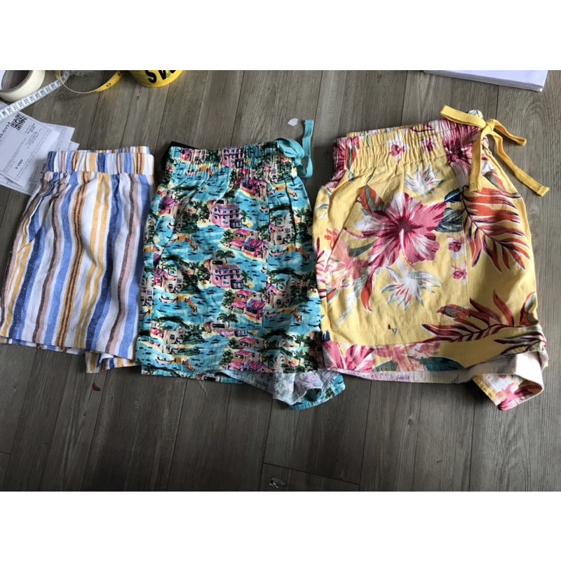 quần đùi linen f21 dư xịn vnxk