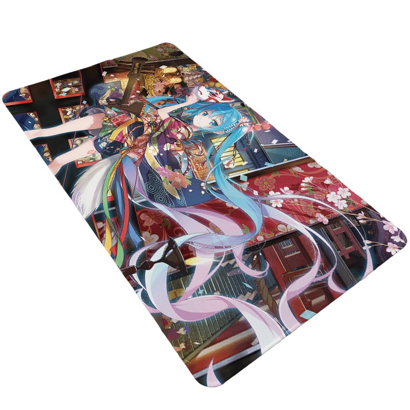 Tấm Lót Chuột Và Bàn Phím Máy Tính Dày Hai Chiều In Hình Anime Hatsune MIKU