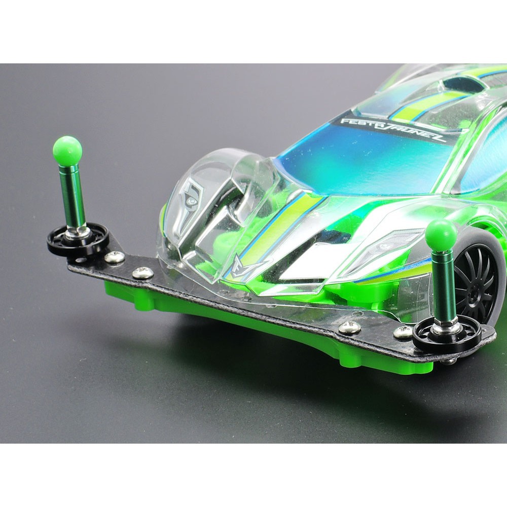 95515 Phụ Kiện Mini 4WD ALUMINUM SPACER SET (12/6.7/6/3/1.5mm, 2PCS. EACH) (GREEN)  - GDC