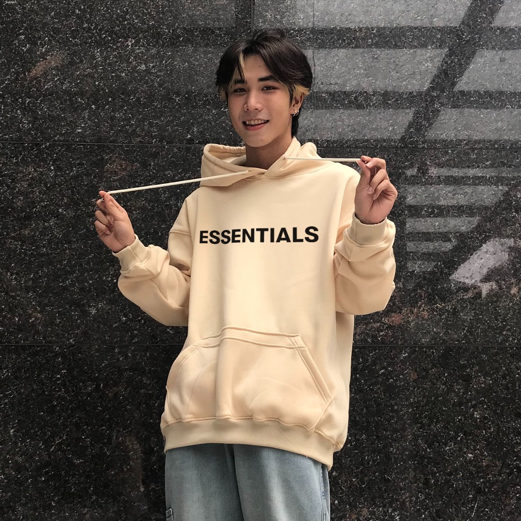 Áo hoodie ESSENTIALS nam nữ oversize Wado mùa thu đông dáng unisex form rộng chất nỉ bông