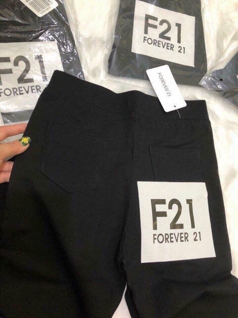 Quần legging trơn f21 tôn dáng