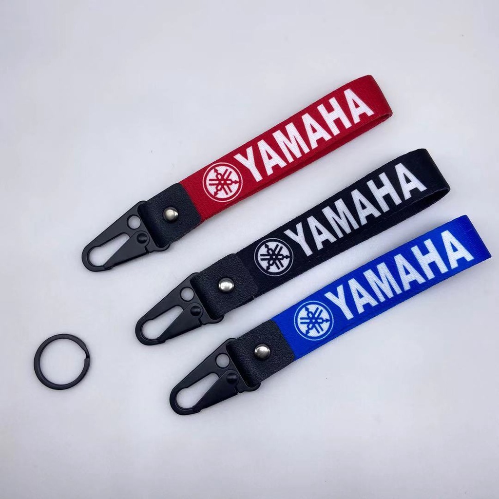 Móc Khóa Xe Máy Vải Satin, Đầu Khóa Đồng Cao Cấp