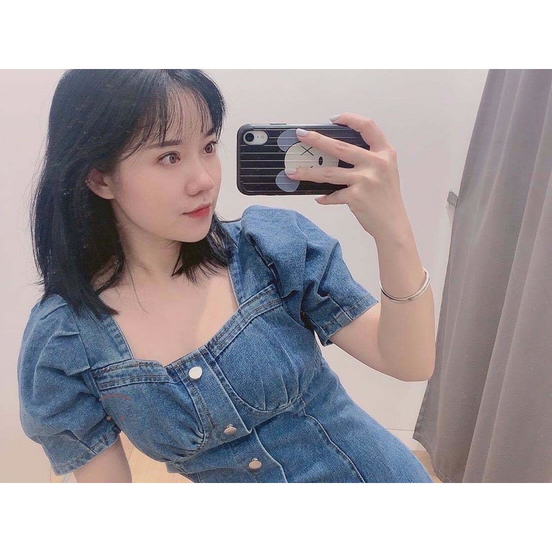 Đầm Denim Jean Hàn Siêu Xinh (Có feedback thật) | BigBuy360 - bigbuy360.vn