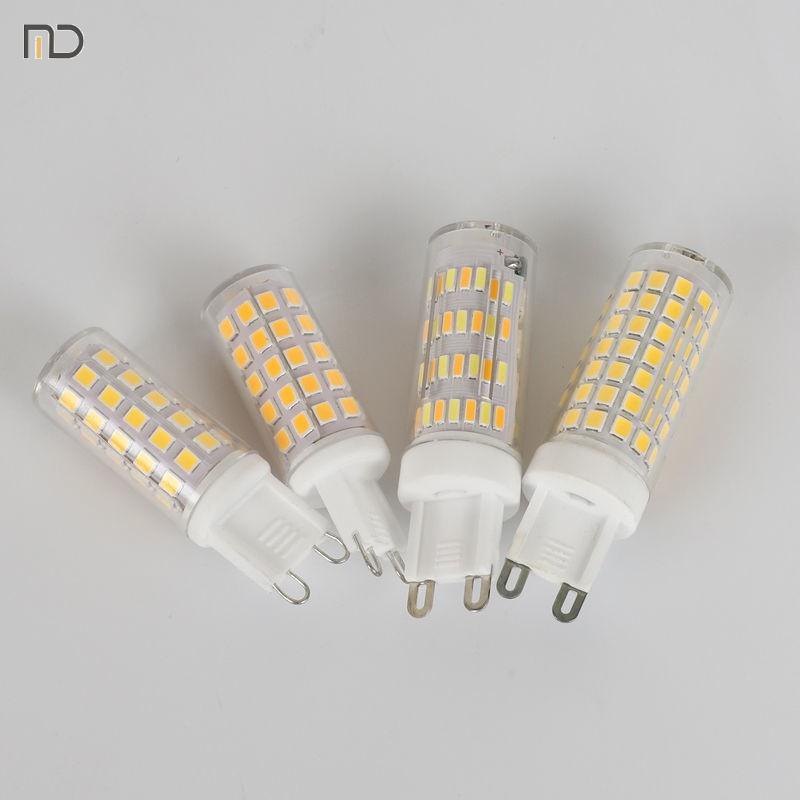 Đèn LED bóng đèn gốm G4 G9 AC 220V 3W 5W 7W 9W 11W Độ sáng cao Spotlight