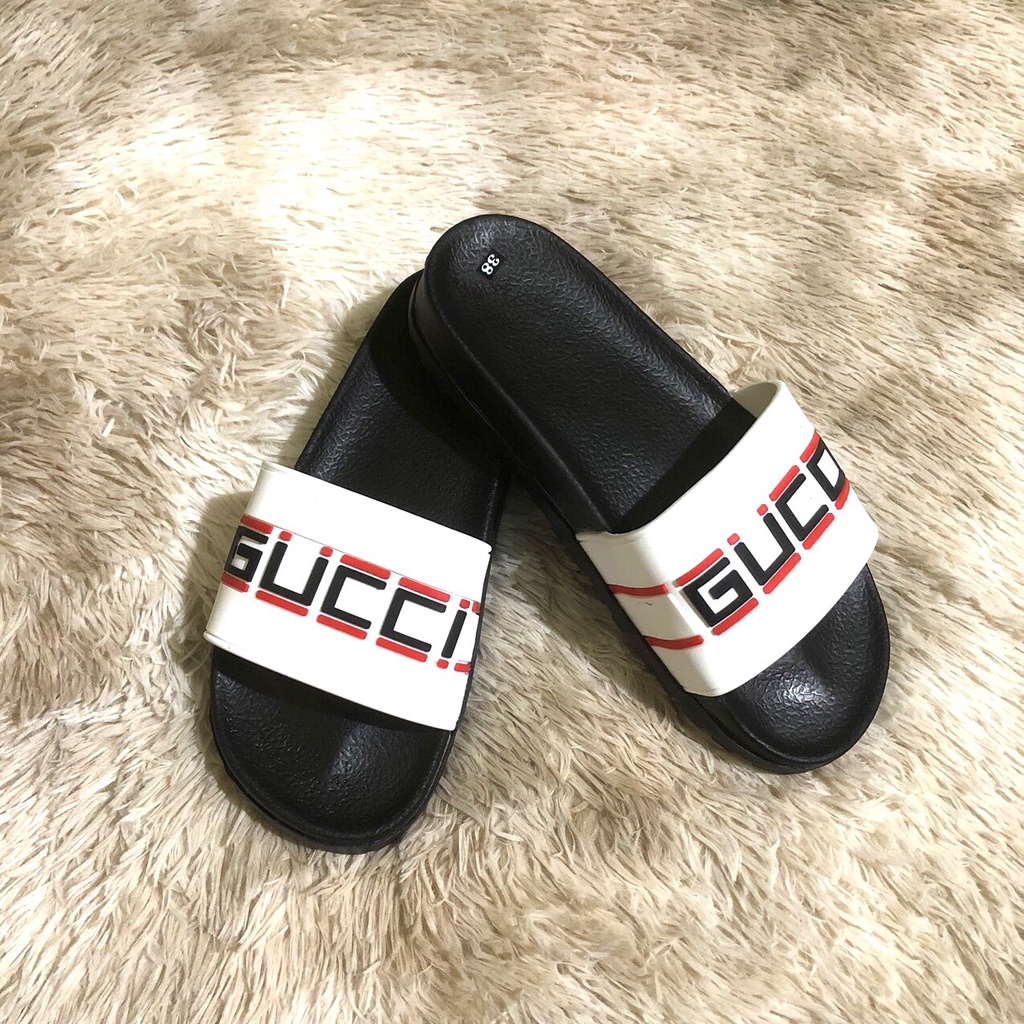 [FREESHIP]Dép Thời Trang  Quai Ngang Nam Cao Cấp GUCCI Bản Đế Super Độn 3 cm Chiều Cao