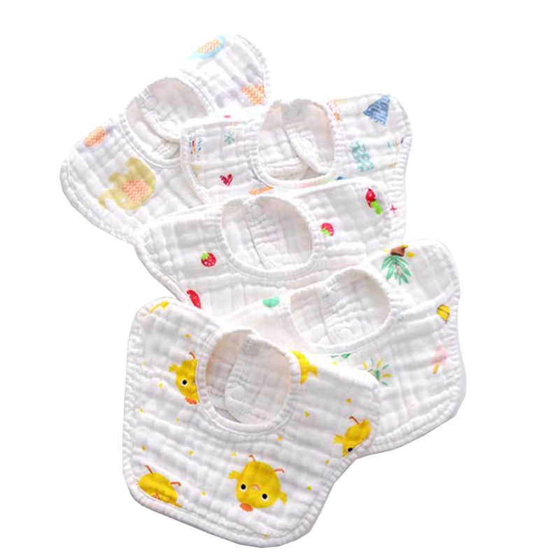 Yếm Ăn Chất Liệu Cotton Có Thể Điều Chỉnh Tiện Lợi Dành Cho Bé