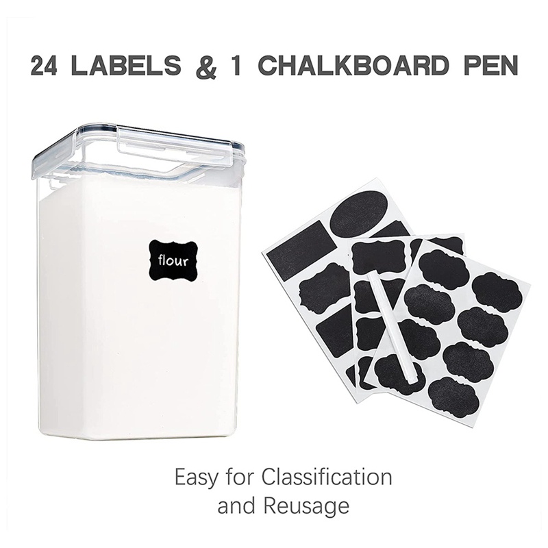 Bộ 2 Hộp Đựng Thực Phẩm Khô Dung Tích 6.5L Có Nắp Đậy Tiện Dụng