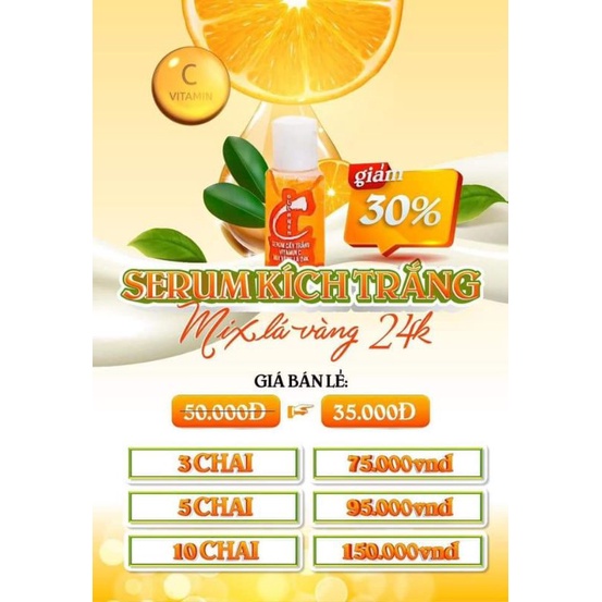 SERUM VITAMIN C MIX LÁ VÀNG
