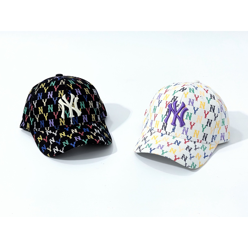 Mũ lưỡi trai, mũ cap NY in logo MONOGRAM - Freesize - Logo thêu cao cấp siêu chuẩn - Full tem tag