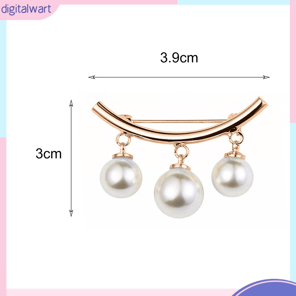 Set 2 Ghim Cài Áo Đính Ngọc Trai Nhân Tạo Thời Trang