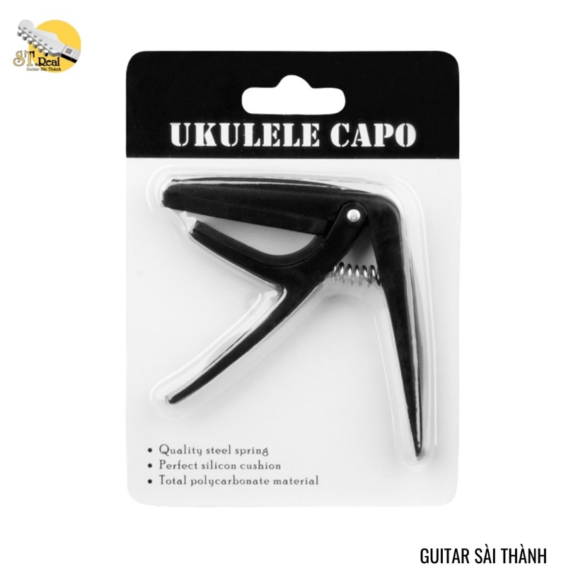 Kẹp Capo Ukulele điều chỉnh tông đàn kích thước nhỏ gọn nhẹ dễ mang đi.