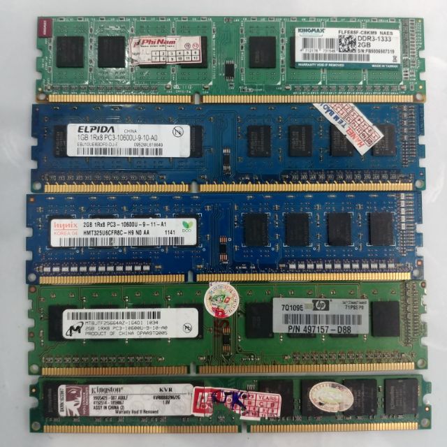 Ram 2gb ddr2, ddr3 các loại bóc máy dùng tốt bus 800, 1333, 1600 | BigBuy360 - bigbuy360.vn