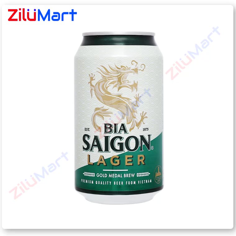 [HỎA TỐC HCM] Lốc 6 lon bia Sài Gòn Xanh loại 330ml