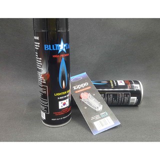 Combo 2 bình ga blue, 1 vỉ đá zippo ( tặng kèm đầu bơm)