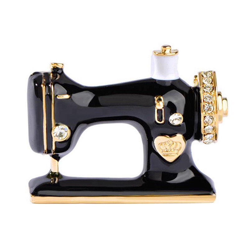 Trâm cài áo hình máy may màu đen dành cho giới trẻ