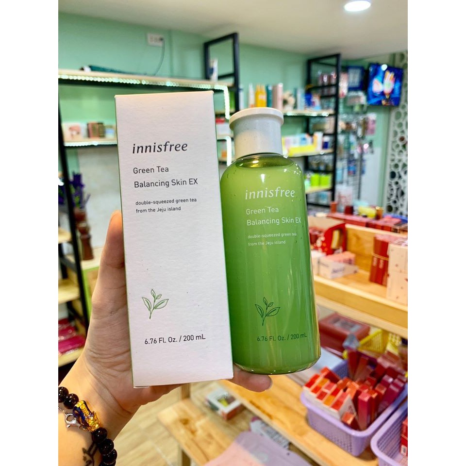 NƯỚC HOA HỒNG TRÀ XANH INNISFREE 𝐆𝐑𝐄𝐄𝐍 𝐓𝐄𝐀 𝐁𝐀𝐋𝐀𝐍𝐂𝐈𝐍𝐆 𝐒𝐊𝐈𝐍 𝐄𝐗  (chính hãng, date xa)