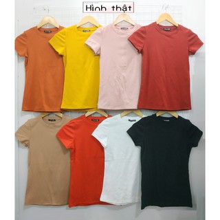 ÁO THUN NỮ TRƠN ÔM BODY CỔ TRÒN NGẮN TAY – BASIC SHIRT 3