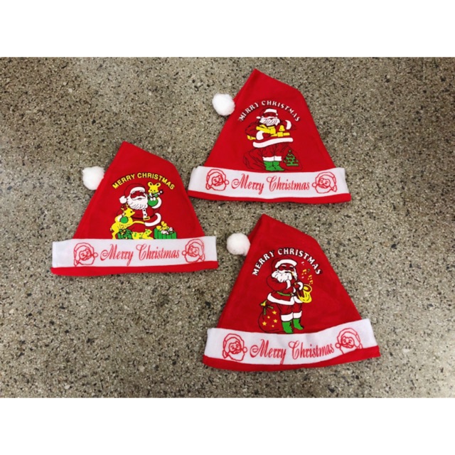 Bán sỉ Nón Noel Nỉ cho bé và người lớn.