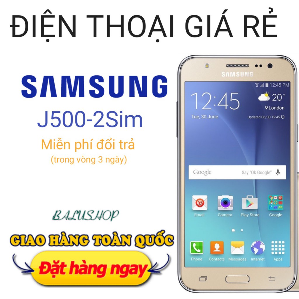 Điện thoại giá rẻ Samsung J5, dung lượng 8GB, ram 1GB, hàng newlike 99%, bảo hành 3 tháng