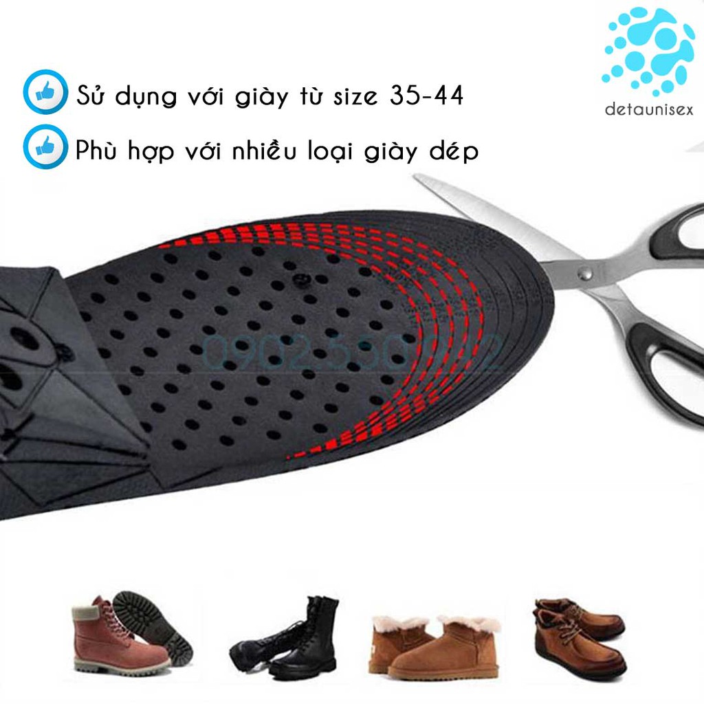 Miếng Lót Giày Độn Tăng Chiều Cao Cho Nam Giới Detaunisex - LGC2