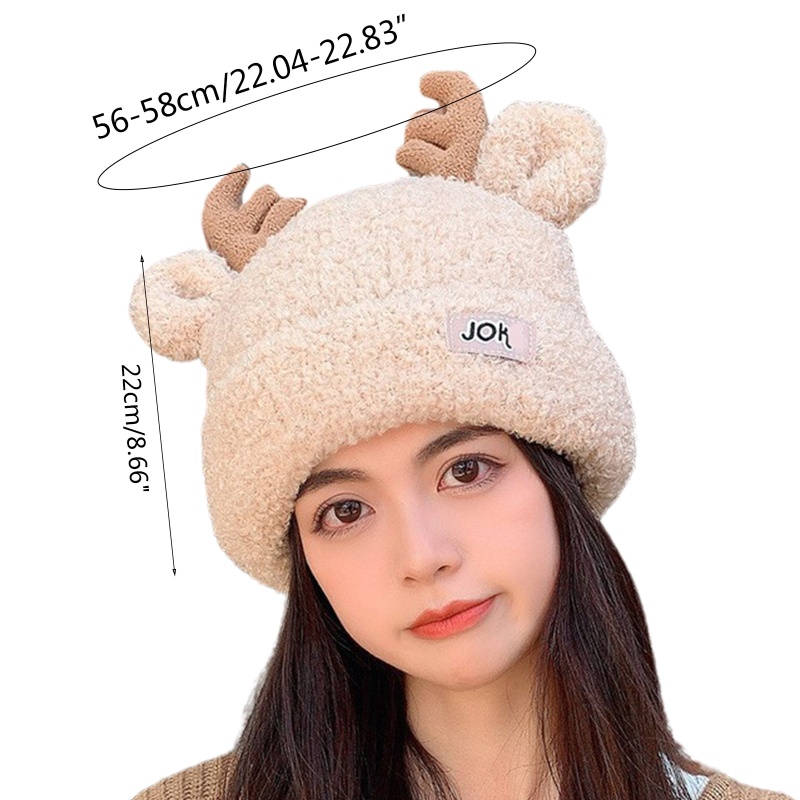 Mũ beanie Giáng Sinh Hình Sừng Tuần Lộc Dễ Thương Bảo Vệ Tai Cho Cún Cưng