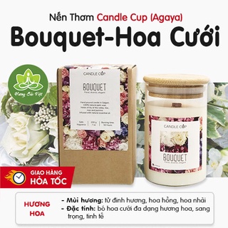 Nến Thơm Agaya Mùi Bouquet, hương hoa sang trọng, nhẹ nhàng như bó hoa cưới