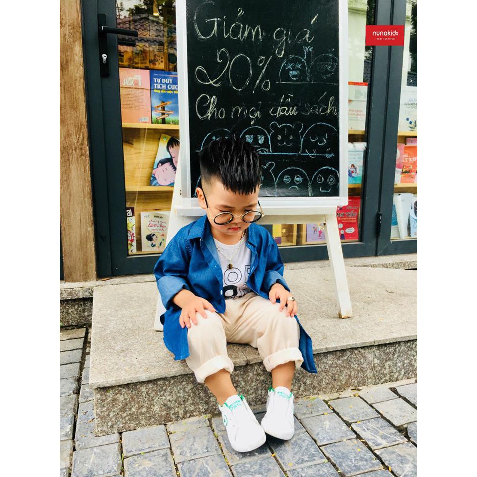[XẢ KHO] SƠ MI BÒ DENIM - KO BAO GIỜ HẾT MỐT- CỰC XINH CHO BÉ TRAI VÀ GÁI