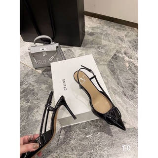 Sandal cao gót V quai mảnh fullbox